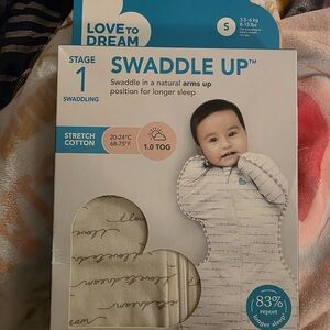 Love to Dream Swaddle Up - Cream and Gray